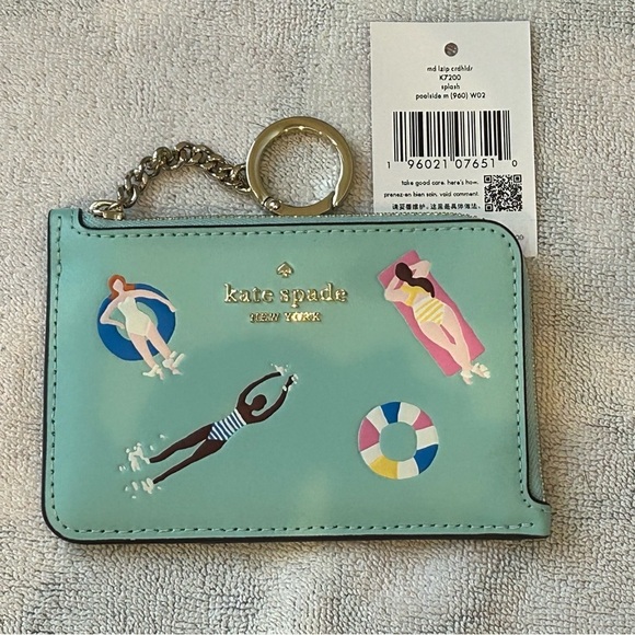 kate spade Handbags - Kate Spade M Lzip card holder Splash Poolside